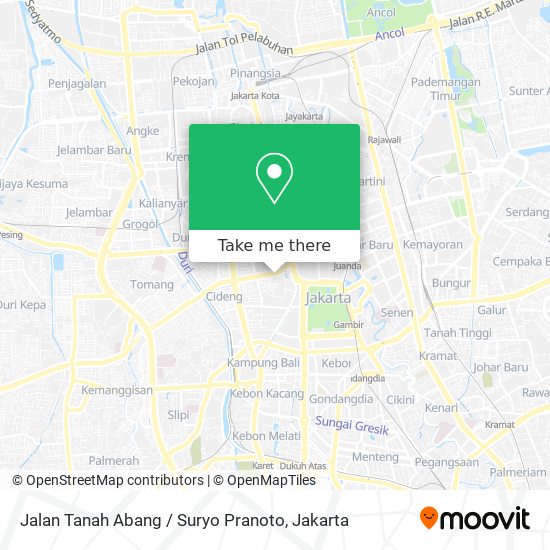 Jalan Tanah Abang / Suryo Pranoto map