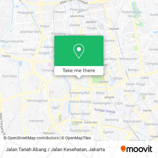 Jalan Tanah Abang / Jalan Kesehatan map