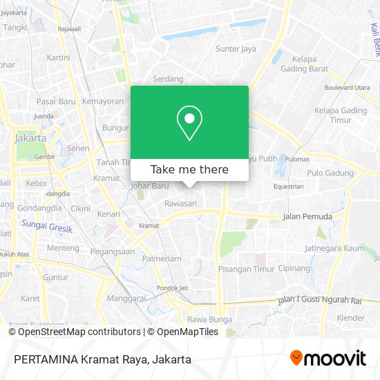 PERTAMINA Kramat Raya map