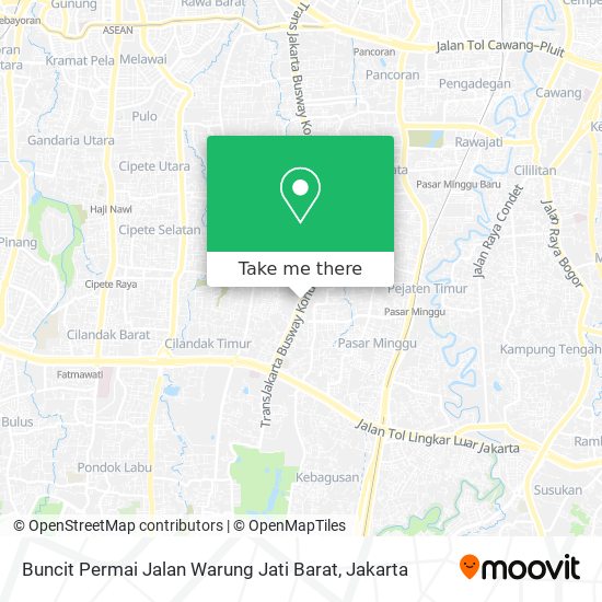 Buncit Permai Jalan Warung Jati Barat map