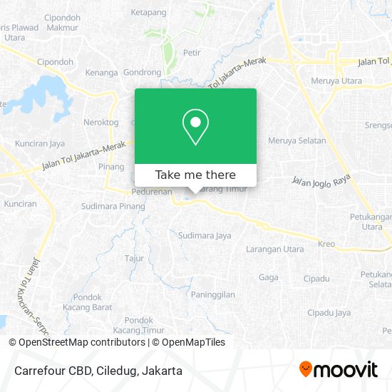 Carrefour CBD, Ciledug map