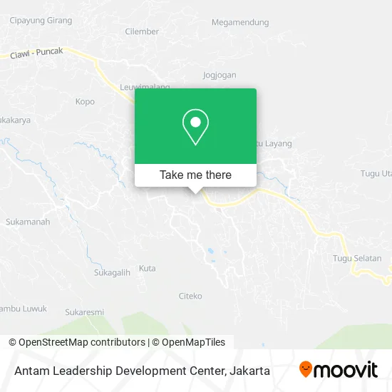 Antam Leadership Development Center map