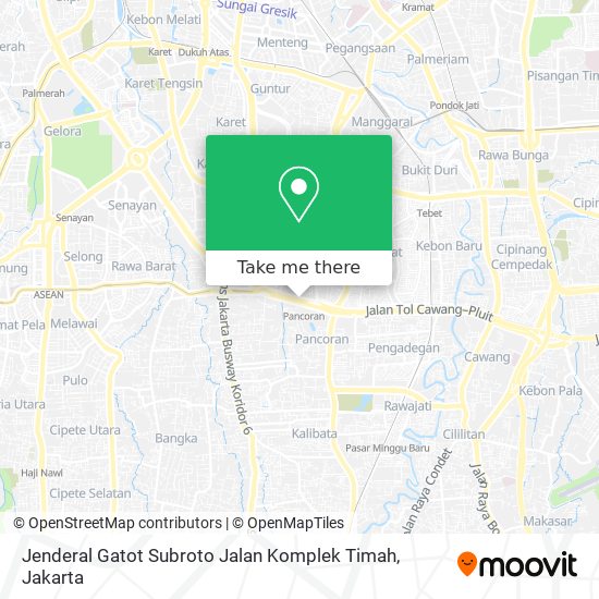 Jenderal Gatot Subroto Jalan Komplek Timah map