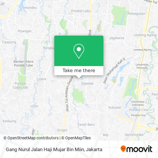 Gang Nurul Jalan Haji Mujar Bin Miin map