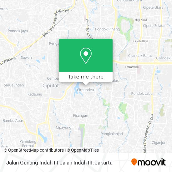 Jalan Gunung Indah III Jalan Indah III map