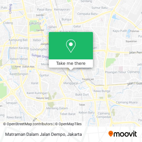 Matraman Dalam Jalan Dempo map