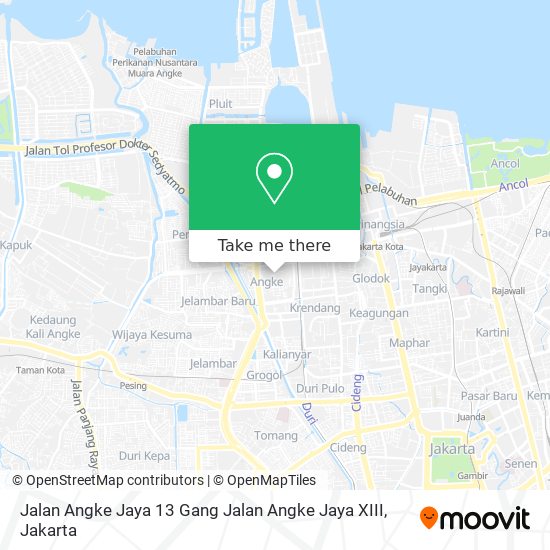 Jalan Angke Jaya 13 Gang Jalan Angke Jaya XIII map