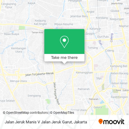 Jalan Jeruk Manis V Jalan Jeruk Garut map