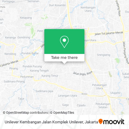 Unilever Kembangan Jalan Komplek Unilever map