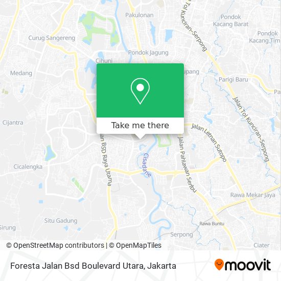 Foresta Jalan Bsd Boulevard Utara map