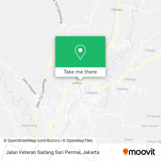 Jalan Veteran Sadang Sari Permai map