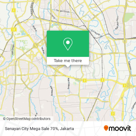 Senayan City Mega Sale 70% map