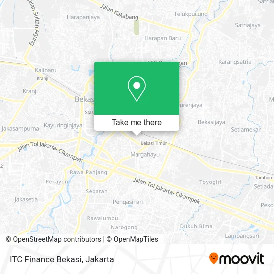 ITC Finance Bekasi map