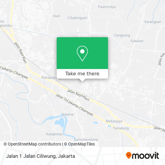 Jalan 1 Jalan Ciliwung map
