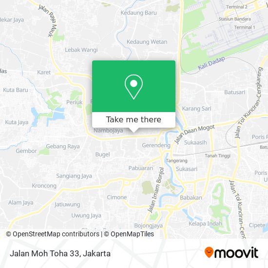 Jalan Moh Toha 33 map