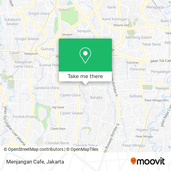 Menjangan Cafe map