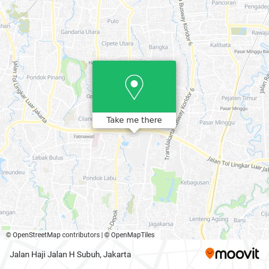 Jalan Haji Jalan H Subuh map