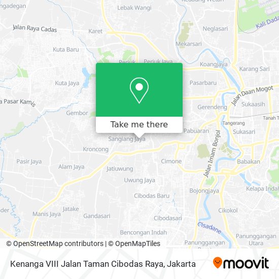 Kenanga VIII Jalan Taman Cibodas Raya map