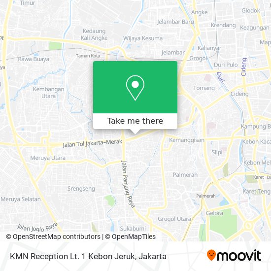 KMN Reception Lt. 1 Kebon Jeruk map