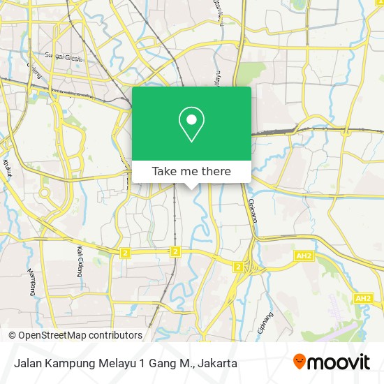 Jalan Kampung Melayu 1 Gang M. map