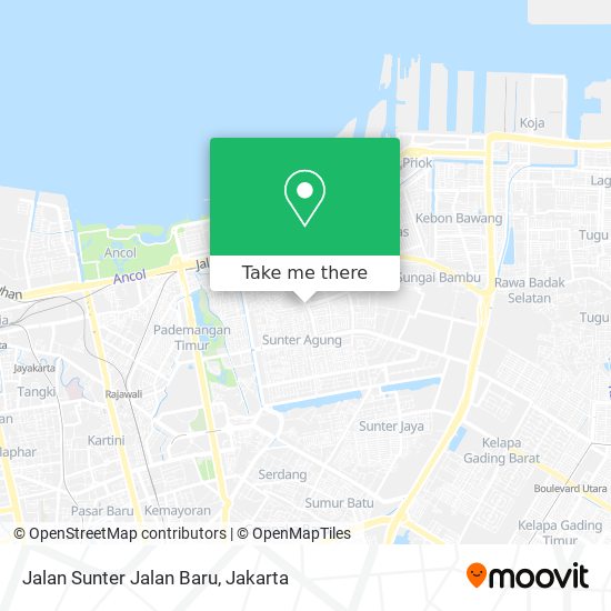 Jalan Sunter Jalan Baru map