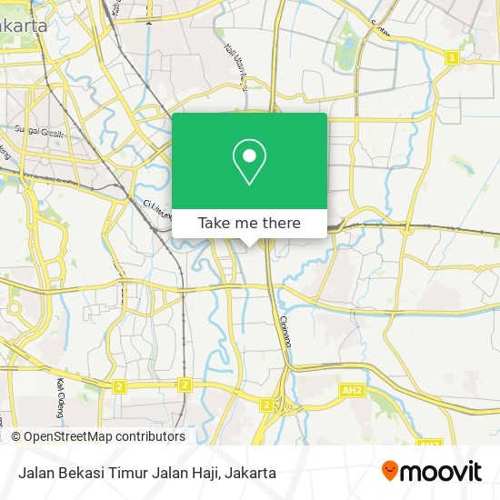 Jalan Bekasi Timur Jalan Haji map