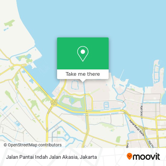 Jalan Pantai Indah Jalan Akasia map