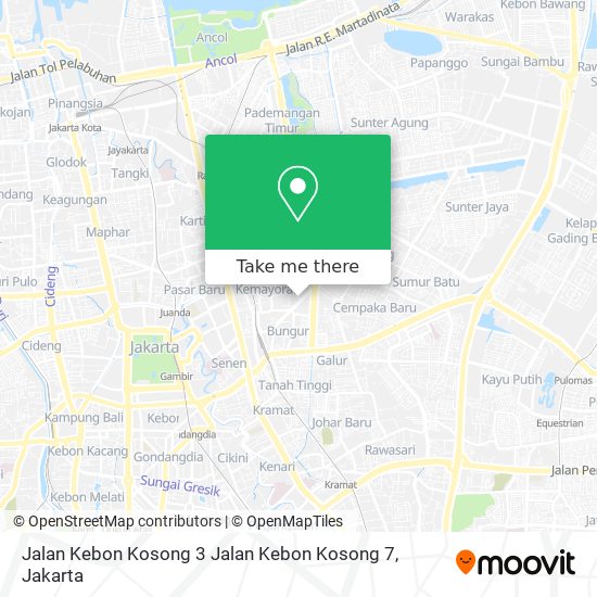 Jalan Kebon Kosong 3 Jalan Kebon Kosong 7 map