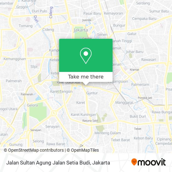 Jalan Sultan Agung Jalan Setia Budi map