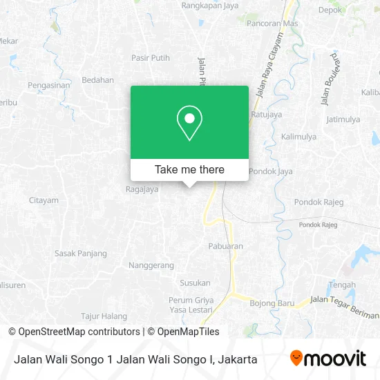 Jalan Wali Songo 1 Jalan Wali Songo I map