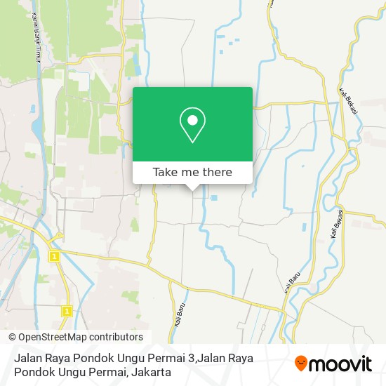 Jalan Raya Pondok Ungu Permai 3,Jalan Raya Pondok Ungu Permai map