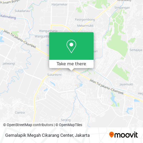 Gemalapik Megah Cikarang Center map