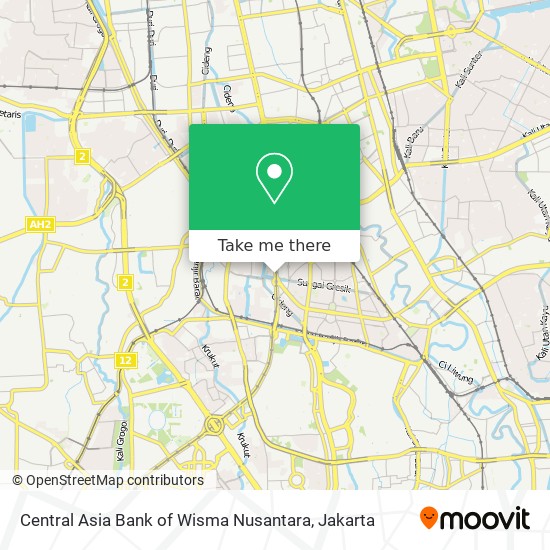 Central Asia Bank of Wisma Nusantara map