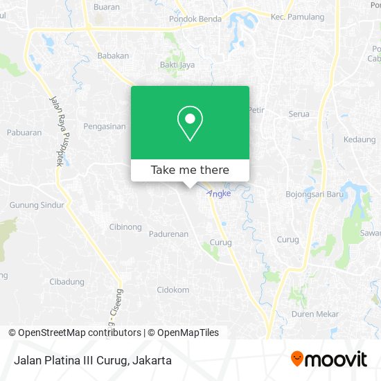Jalan Platina III Curug map