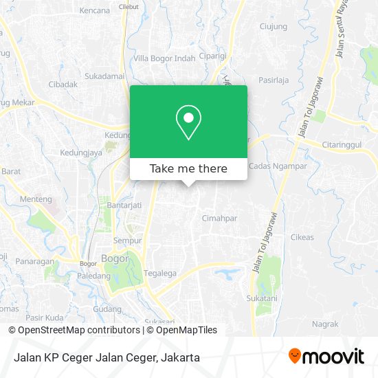 Jalan KP Ceger Jalan Ceger map