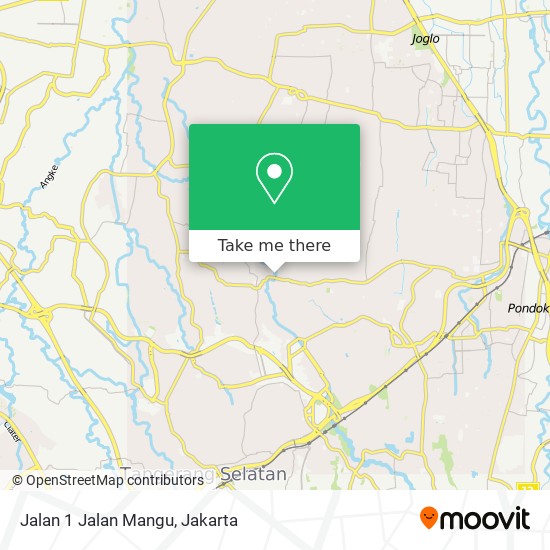 Jalan 1 Jalan Mangu map