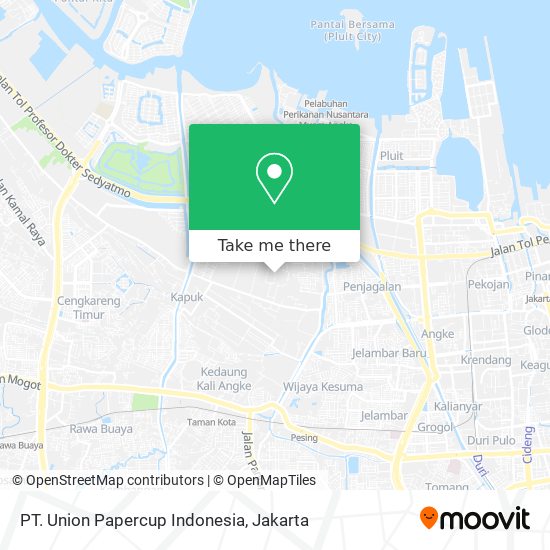 PT. Union Papercup Indonesia map