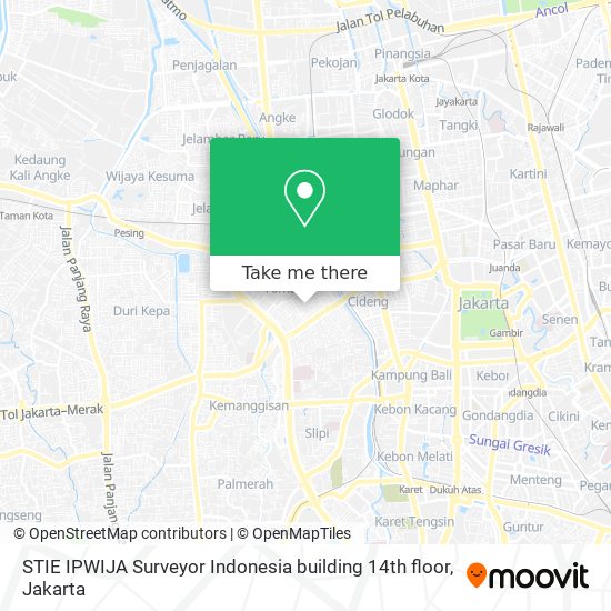 STIE IPWIJA Surveyor Indonesia building 14th floor map