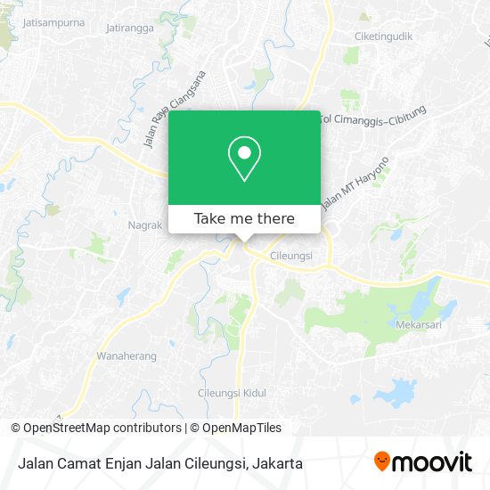 Jalan Camat Enjan Jalan Cileungsi map