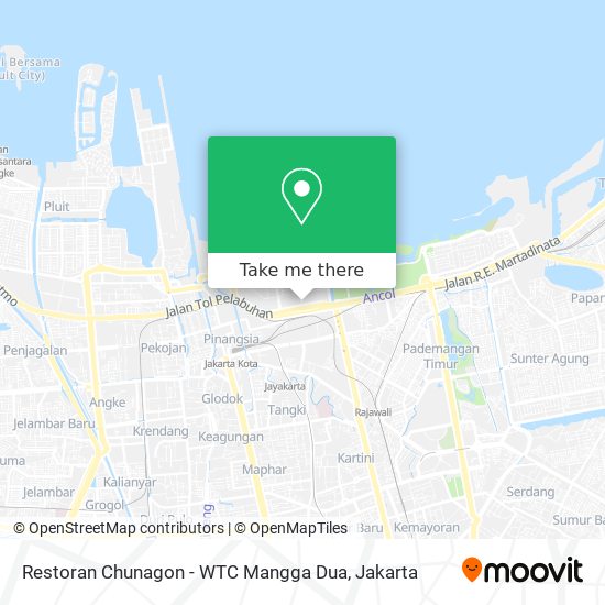 Restoran Chunagon - WTC Mangga Dua map