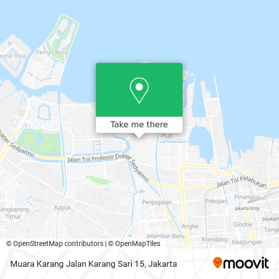 Muara Karang Jalan Karang Sari 15 map