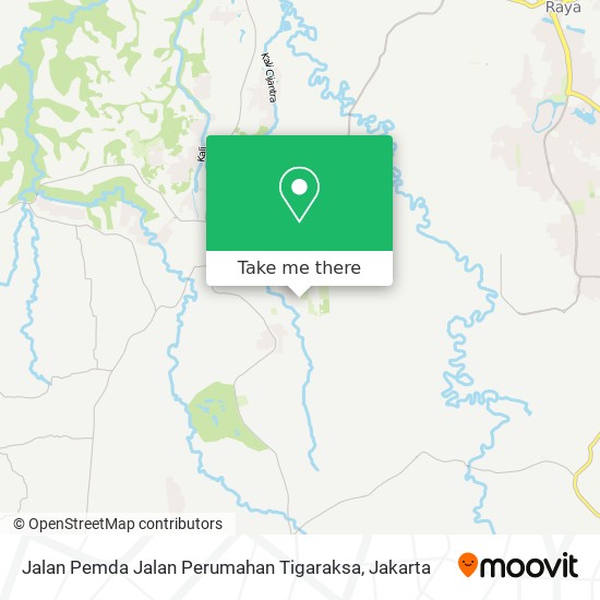 Jalan Pemda Jalan Perumahan Tigaraksa map