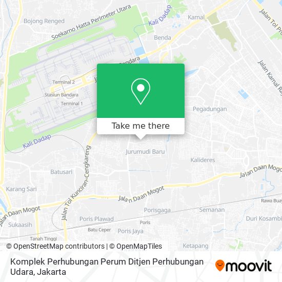 Komplek Perhubungan Perum Ditjen Perhubungan Udara map