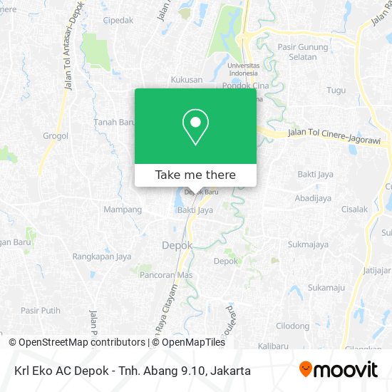 Krl Eko AC Depok - Tnh. Abang 9.10 map