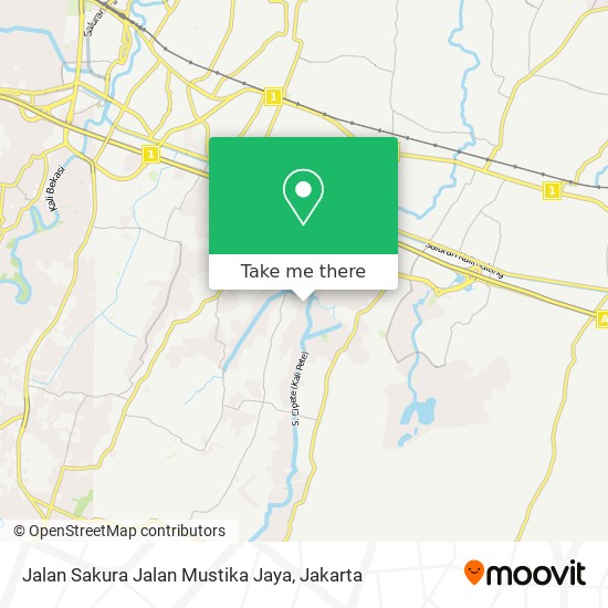 Jalan Sakura Jalan Mustika Jaya map