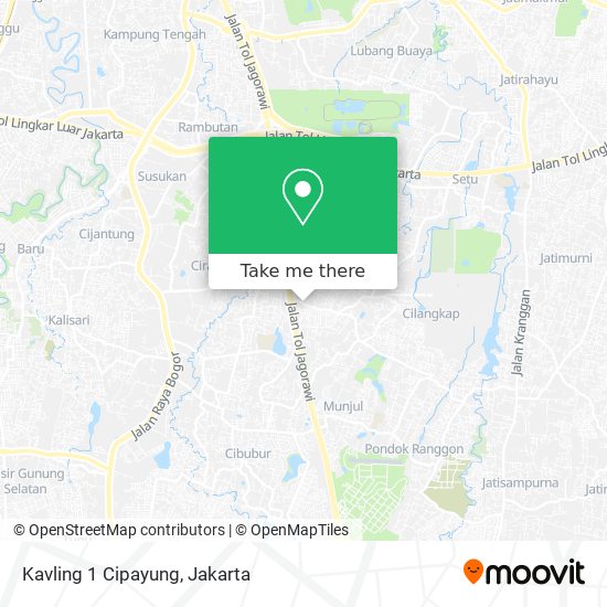 Kavling 1 Cipayung map