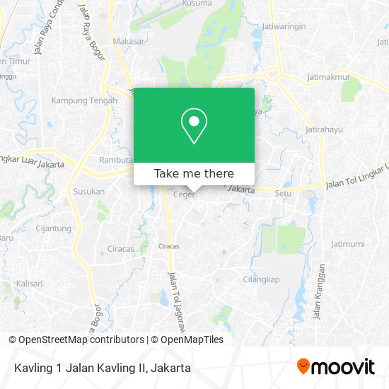 Kavling 1 Jalan Kavling II map