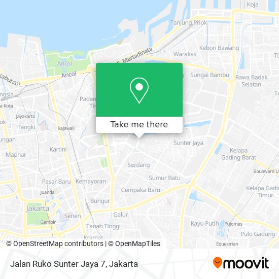 Jalan Ruko Sunter Jaya 7 map