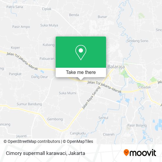 Cimory supermall karawaci map