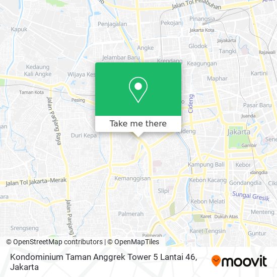 Kondominium Taman Anggrek Tower 5 Lantai 46 map